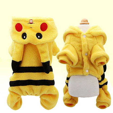 Cute Pikachu Pet Winter Jacket - Atlantic Shopping Mall