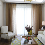 Modern Minimalist Cotton Linen Curtains for Home Decor