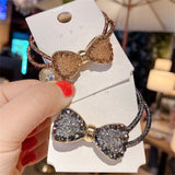 New Hair Accessories - Imitation Diamond Bow Headband