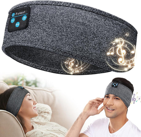 Fulext Sleep Headphones Bluetooth Headband Wireless Headband Headphones for Side Sleepers Sports Sweat Resistant Headphones Headband with Hi-Fi Stereo for Sleeping Workout Running