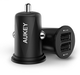 Aukey Mini Car Charger with Cigarette Lighter Light
