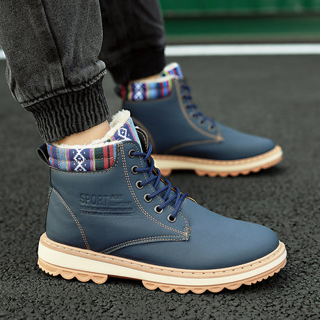 Men's Waterproof High-Top Hiking Boots for Outdoors