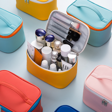 Korean PU Waterproof Cosmetic Bag