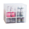 6-Pack Thick Transparent Drawer Shoe Storage Boxes