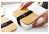 Japanese Ceramic Rectangular Storage Box with Lid