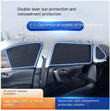 Car Sunshade with Six-Layer Insulation and Privacy Mesh