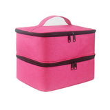 Portable Nail Polish Organizer with Dual Compartments