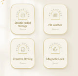 Stylish Diary Jewelry Box - Magnetic Organizer for Accessories