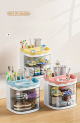 Cute Multi-color Transparent Pen Holder for Desk