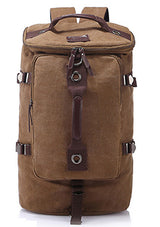 Canvas Backpack for Travel and Hiking - Multi-Function