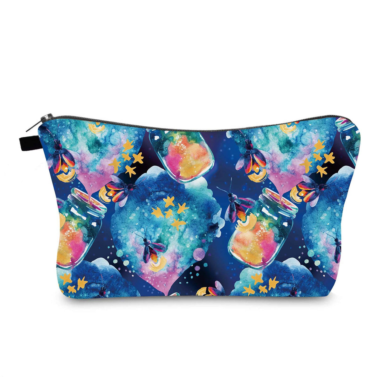 Colorful Firefly Print Waterproof Makeup Bag for Travel