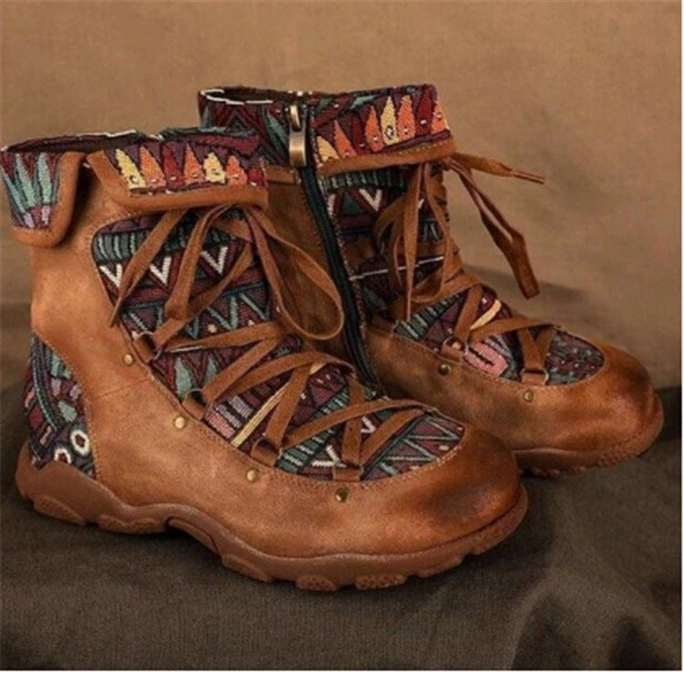 Plus Size Women's Winter Flat Short Boots