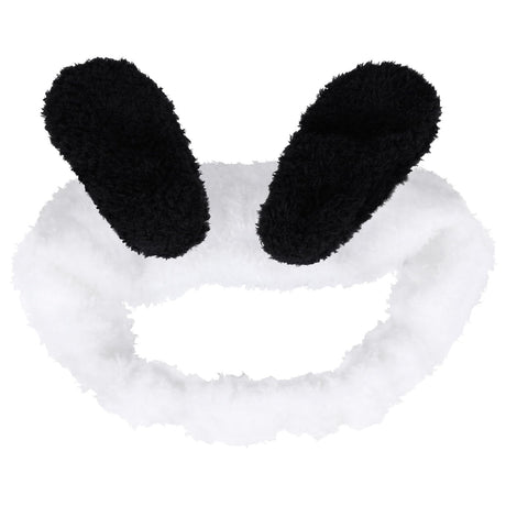 Miroksh Kawaii Face Wash Headband Dog Ears Spa Hair Band Makeup Headwrap for Women Girls Shower Sports Beauty Skincare Kids Cute Fluffy Elastic Cartoon Creative Hair Accessory Gift