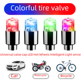 Cross-Border Car Wheel Valve Lights with Color Effects