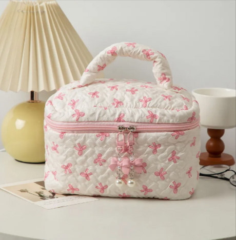 Bow Clutch Cosmetic Bag