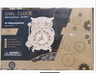 DIY Wooden Mechanical Owl Clock Model for Home Decor