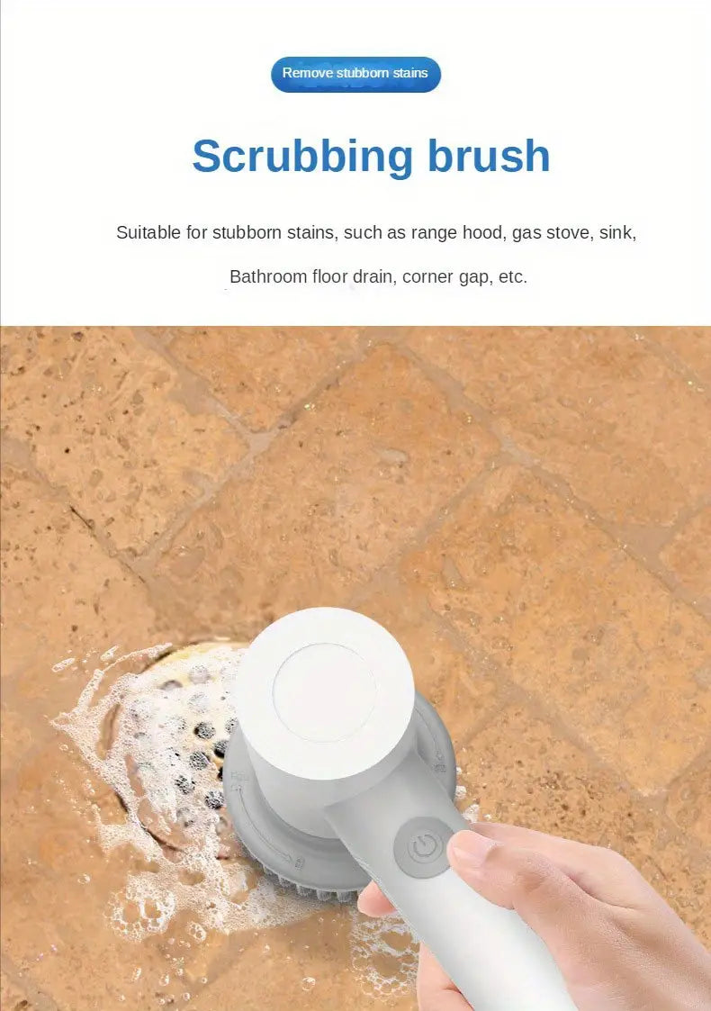 Handheld Electric Cleaning Brush for Kitchen & Home