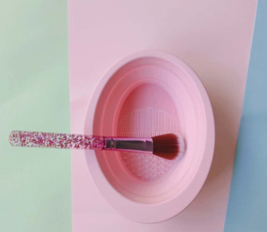 Folding Silicone Makeup Brush Washing Bowl (Single)