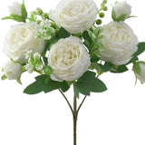 Artificial Peony and Rose Bouquet for Home Decor