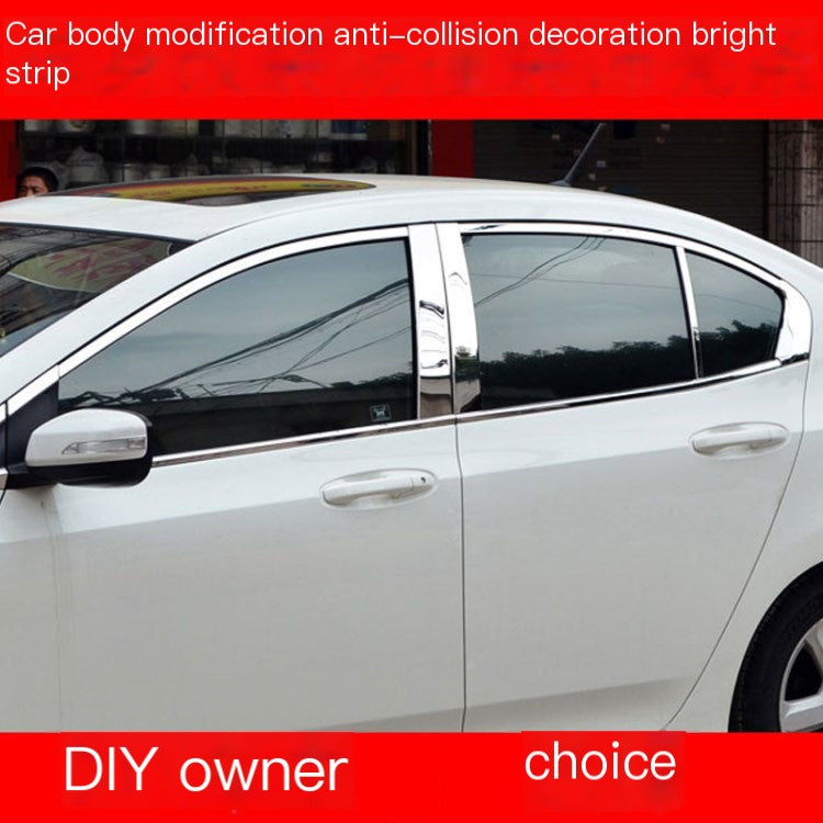 Car Window Trim Decorative Chrome Strips for Protection