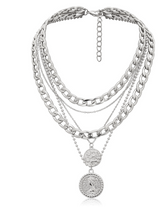 Electroplated Zinc Alloy Necklace Set