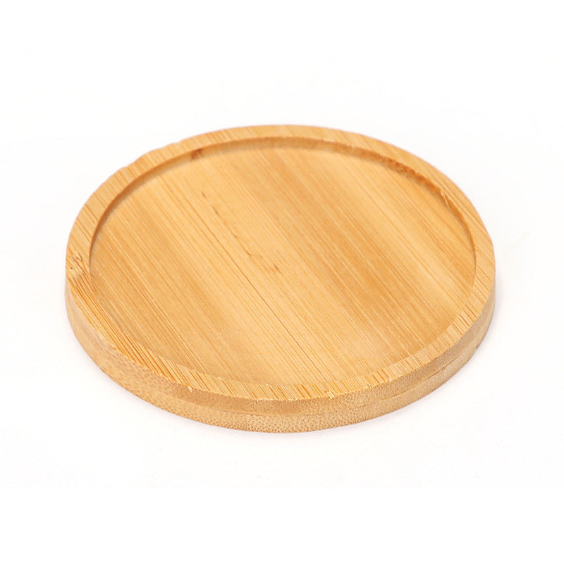 Ceramic Succulent Planter with Bamboo Tray and Stand