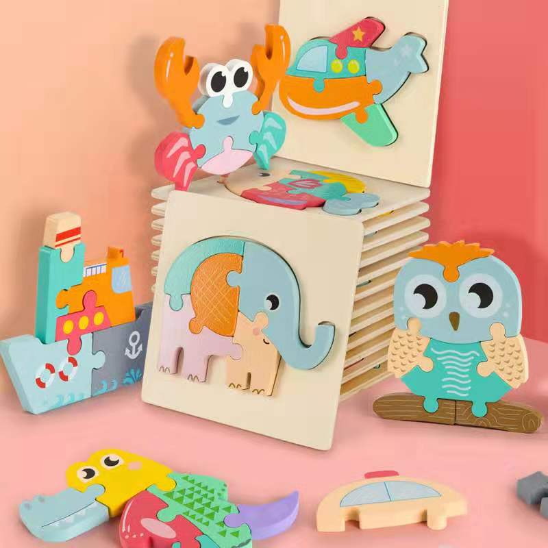 3D Cartoon Animal Puzzle for Kids - Educational Toy