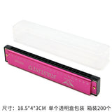 Wooden Painted Harmonica for Kids - 16 Holes Educational Toy