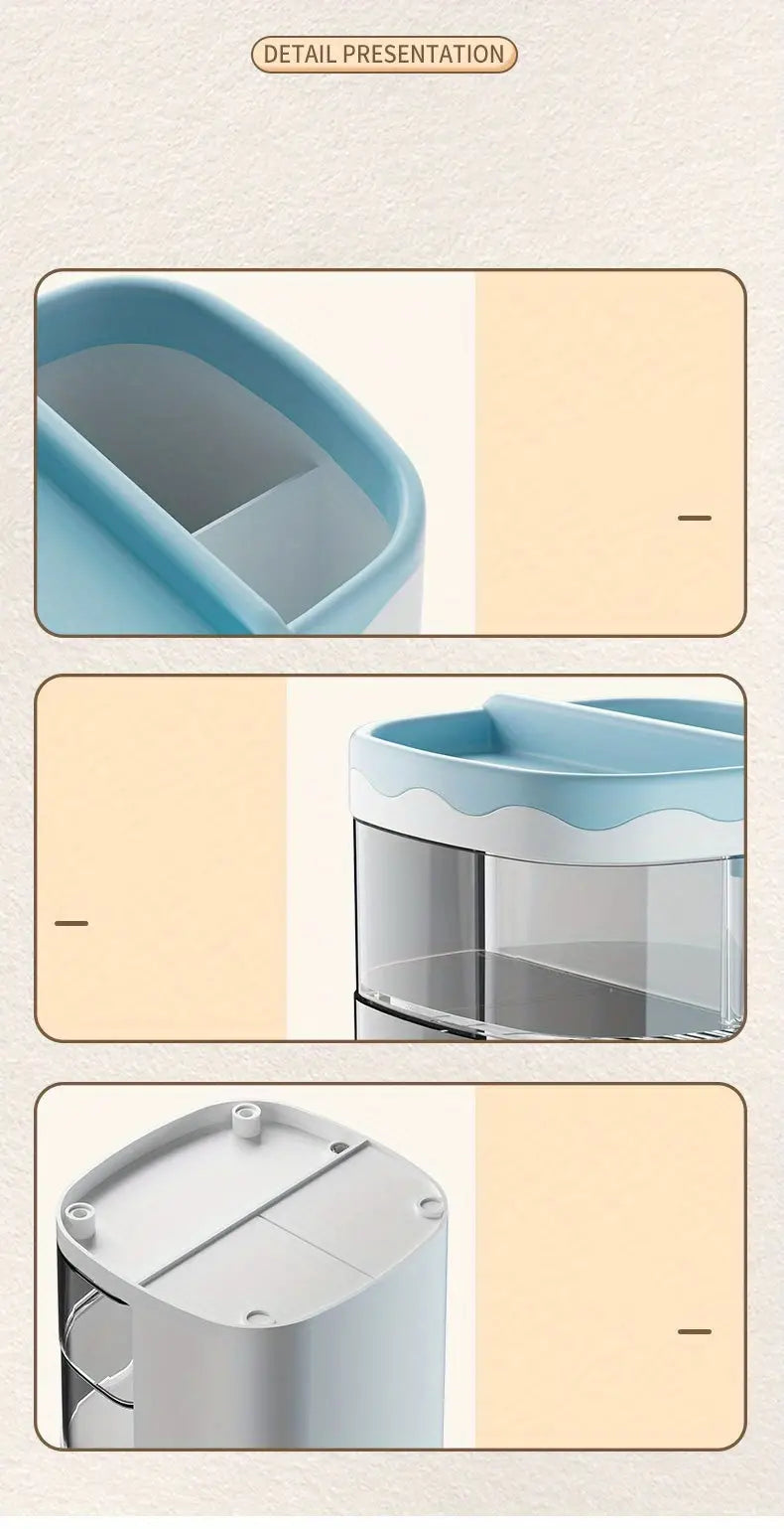 Cute Multi-color Transparent Pen Holder for Desk