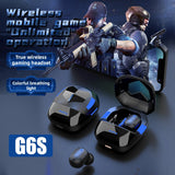 Wireless Bluetooth G6S TWS Gaming Headphones Waterproof