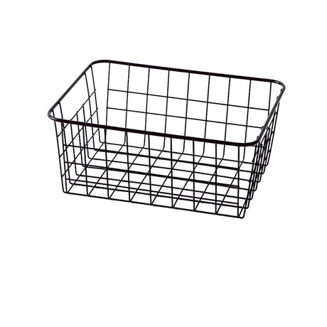 Iron Storage Basket for Kitchen and Bathroom Organization