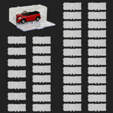 Toys Organizer Storage Case for Hot Wheels Car for Matchbox Cars for Mini Cars1/64 Scale Hot Toy Wheels Display Case Holds 10/40 Cars，Interlocking Hot Car Wheels Storage (White 40 PCS)