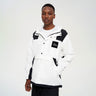 Men's Color Block Outdoor Hooded Jacket for Hiking