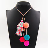 Bag Charm with Pom Pom Accessory