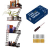KOTIJOKI Fire Escape Ladder Shelf - New York Inspired 4 Tier Metal Shelf with Screws & Screwdriver for Home Décor Organizer and Action Figure Display