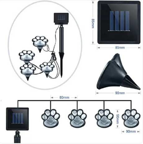 LED Solar Pet Claw Garden Light