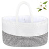 ABenkle X-Large Diaper Caddy Organizer Cotton Rope Nursery Baby Basket Changing Table Organizer for Baby Diaper Storage Diaper Nursery Storage Bin for Baby Stuff Baby Shower Gifts