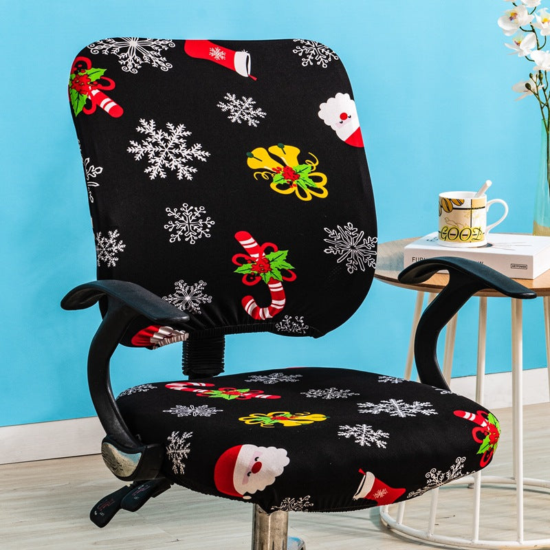 Simple Stretchable Office Chair Cover Set