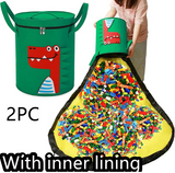 Felt Storage Bag Toy Play Mat 2 In 1 Pull Rope