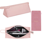 BAGCRAZY Pu Leather Travel Case Travel Case Compatible with Dyson Airwrap Styler Portable Waterproof Dyson Airwrap Travel Case Organizer Bag for Shark FlexStyle Attachments Storage Pink