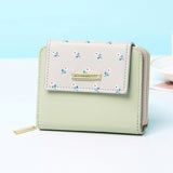 Senlina 2024 New Women's Short Zipper Wallet, Cartoon Design