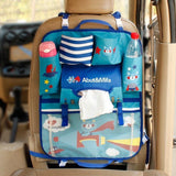 Car Seat Back Organizer with Japanese Cartoon Design