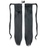 European American Long Straight Hair Velcro Ponytail