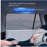Car Sunshade with Six-Layer Insulation and Privacy Mesh