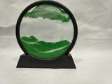Sand Art with Round Moon Design for Home Decor
