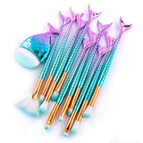 11-Piece Mermaid Tail Eye Makeup Brush Set