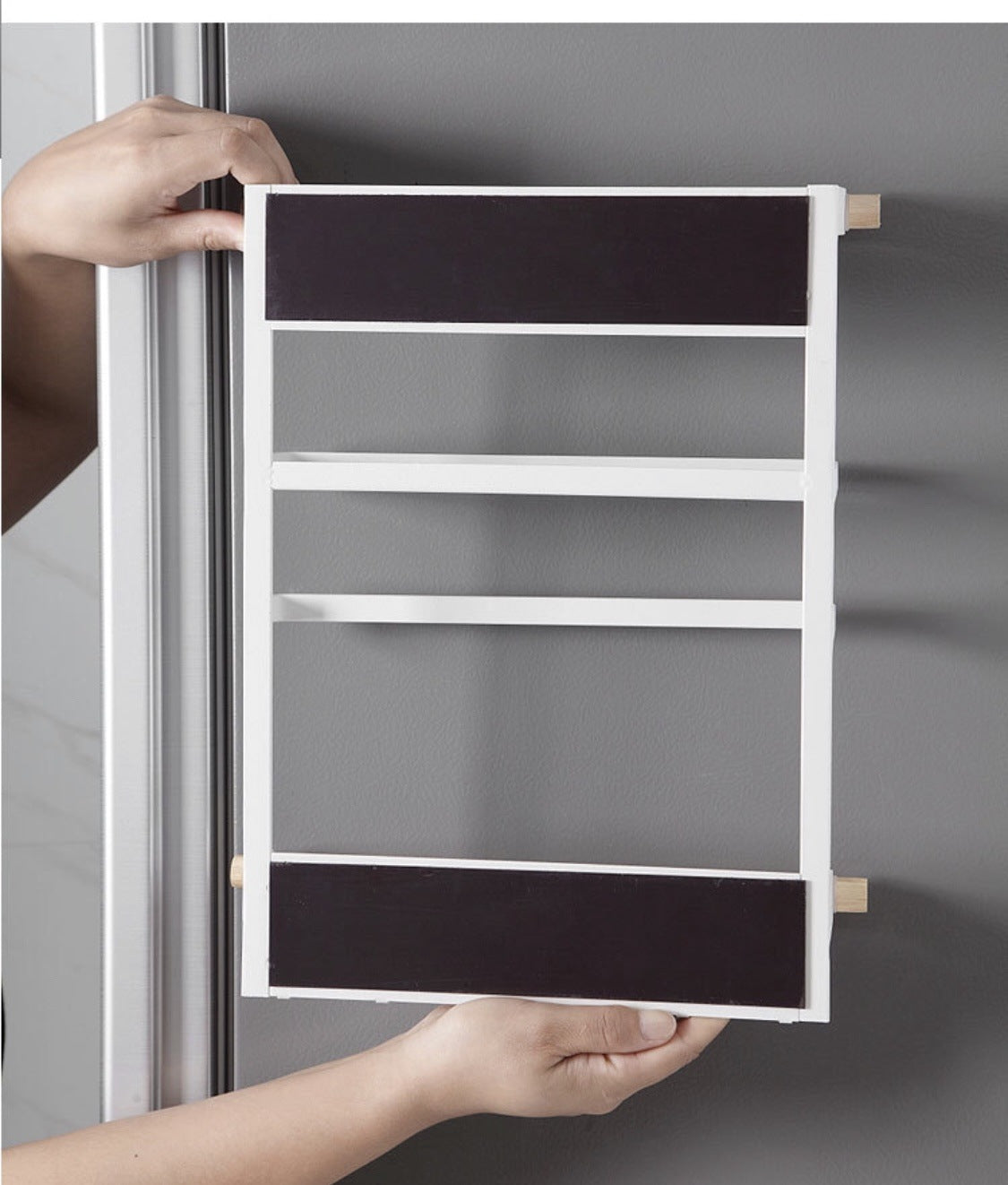 Magnetic Kitchen Towel Rack and Storage Organizer