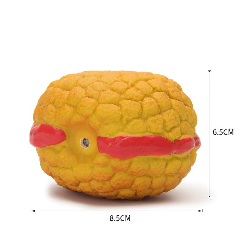 Pet Toy Sound Ball - Blue Breadstick Animal Shape