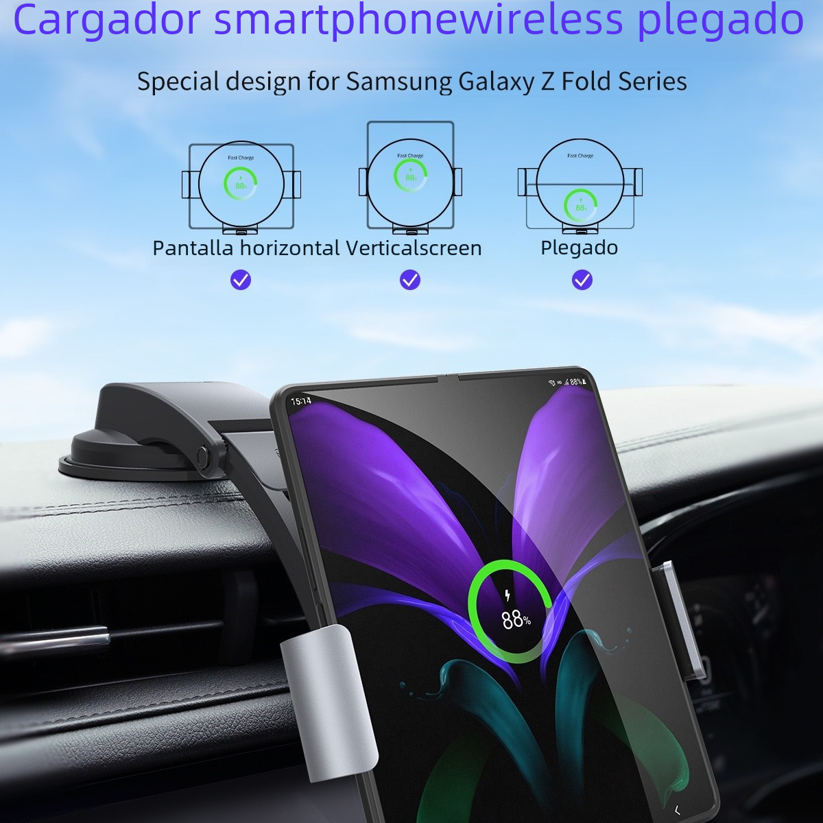 Car Mount for Samsung Fold5/4 & Xiaomi Fold3 Phones