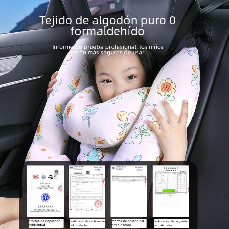 Children's Car Headrest Pillow for Comfortable Sleeping